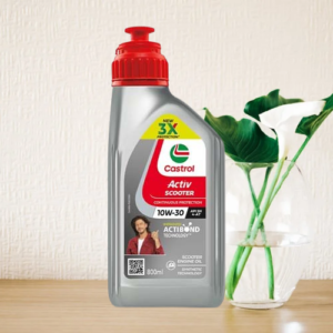 Castrol Activ Scooter 10W-30 4-AT Engine oil with Synthetic Technology (800 ML) | 3X Protection with Actibond Technology