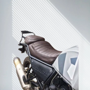 Seat Cover Retro Look with Cushioned Compatible with RE Himalayan (Coffee Colour)
