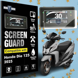Screen Protector For New Honda Dio 110  125 DLX, H-SMART Bikes Digital Instrument Cluster Scratch Guard (2025)