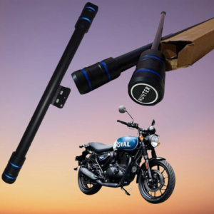 Front Leg Guard Single Bar-Rod Black Stylish Bar Open Rod Compatible For Hunter 350 Only