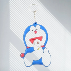 Single Sided Cartoon Movie Rubber Keychain (Multicolour)