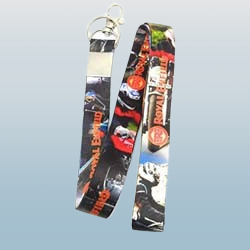Key Era Royal Enfield Lanyard Id Card Holder Hook Fabric Keychain (Multicolour)