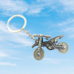 Bike Metal Keychain (Grey)