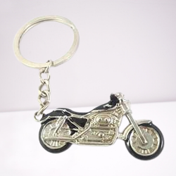 Bike Metal Keychain (Silver)
