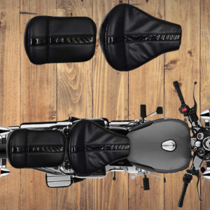 Bullet Heavy Foaming Black Seat Cover Compatible with RE Classic Gungray Desart Storm Redichred (Black Patti) 2020