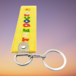Double Sided The Doctor Cloth Keychain (Yellow)