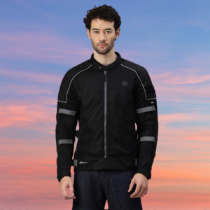 Royal Enfield unisex-adult Polyester Standard Length Streetwind V3 Riding Jacket Black (M) 40 Cm Ergo Pro-Tech Ce Level 2 Protectors At Shoulder & Elbow & Pocket For Back Protectors