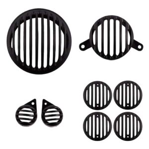 Plastic Grill for Royal Enfield Bullet Classic (Black, Set of 8) (GRILL137)