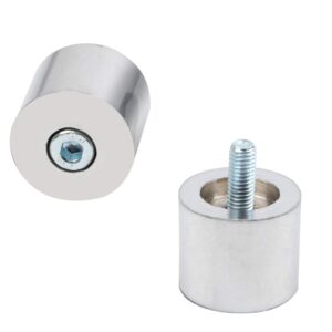 Stainless Steel Bar End Heavy Handlebar Weight Compatible with BS3 BS4 Royal Enfield Bullet Classic Electra & Standard Motorcycles (2 Pieces Chrome)