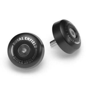 Black Bar End Finishers for Super Meteor 650 and Shotgun 650