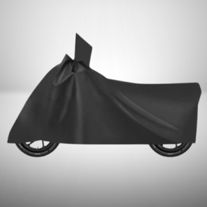 Scooty Cover Compatible with Activa, Heatproof, Mirror Pocket, Belt & Buckle, Activa Scooty Cover – 1 Unit, Plain Black