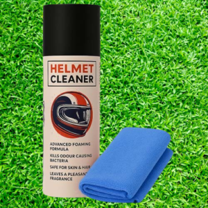 Helmet Cleaner & Microfiber Cloth, Anti-Bacterial Foaming Helmet Cleaning Spray