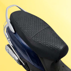 Seat Cover – Honda Activa 125| All Black | Anti-Slip & Shock-Absorbing Design | Water-Resistant Fit | Strip Cushioning | Easy Fit | Nappa Art Leather