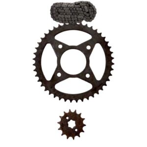 Chain Sprocket Kit – Splendor Y2K (Rear Sprocket-1, GB Sprocket-1, Chain-1).